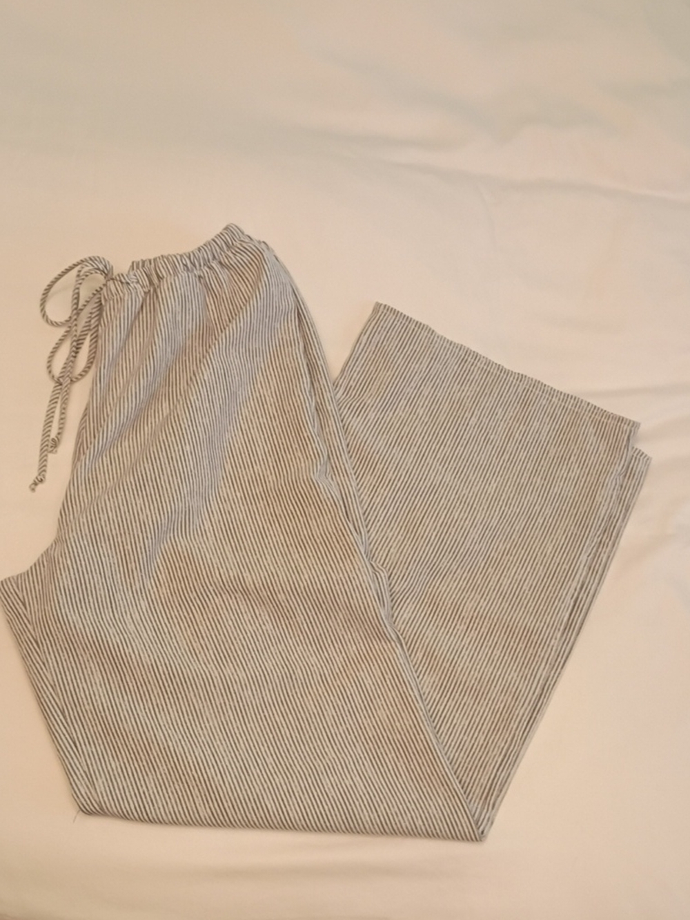 Sienna Sky Navy & White Striped Drawstring Pants